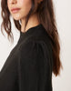 Jdy Puff Sleeve Knitted Mini Jumper Dress In Black
