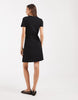 Vero Moda Tie Waist Jersey Mini Dress In Black