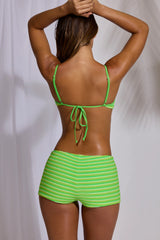 Underwired Bikini Top in Green Print