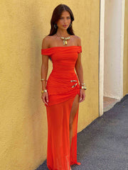 Lucy's BAYLEIGH MAXI DRESS ORANGE