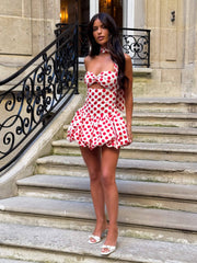 Lucy's HAYLEY MINI DRESS RED POLKA DOT