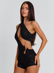 Lucy's RAMONIA PLAYSUIT BLACK