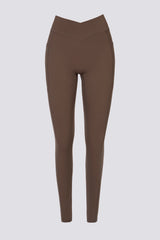 Soft Active Full-Length Pocket Leggings in Cocoa