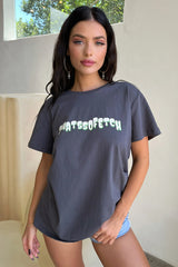 Low Down Tee - Charcoal