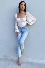 Christina Bodysuit - Light Peach
