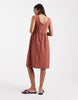 Mamalicious Maternity 2 Function Nursing Button Through Mini Sundress In Burgundy