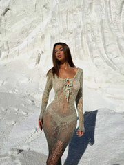 Lucy's DIXIE MAXI DRESS GREEN OMBRE