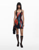 Desigual Panel Short Dress In Black