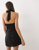 Cotton On Haven Halter Mini Dress In Black