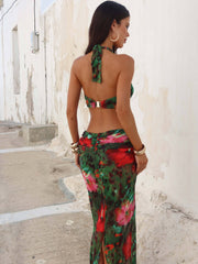 Lucy's HAYAMI MAXI DRESS RUBY HIBISCUS