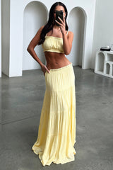 Selina Crop - Yellow