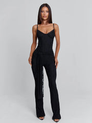 Lucy's NYLA JUMPSUIT BLACK