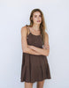 Pull&Bear Paneled Strappy Dress In Brown
