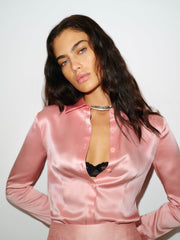 Raya Fitted Silk Shirt