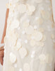 Mango Capsule Embellished Mini Dress In Cream