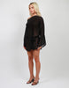 Simmi London Beach Chiffon Mini Dress In Black