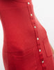 Frankies Bikinis X Jennie Kim Open Knitted Mini Dress In Red