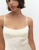 Pull&Bear Satin Mini Dress With Straps In Beige