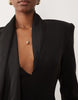 Bardot Blazer Tie Detail V Neck Mini Dress In Black