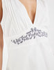 Motel Chandler Blossom Embroidered Mini Dress In White