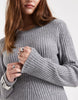Vero Moda Long Sleeve Knitted Mini Dress In Medium Grey Melange