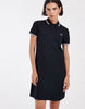 Fred Perry Twin Tipped Polo Dress In Navy With Pink Tipping