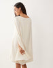 Lauren By Ralph Lauren Long Sleeve Mini Dress In Cream