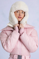 Faux-Fur Trapper Hat in Ice