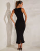 Oh Polly Modal Square Neck Maxi Dress In Black