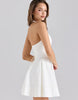 House Of Cb Sasha Stretch Cotton Halter Neck Mini Dress In White