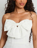 Public Desire Bridal Public Desire Bridal Bow Tailored Tulip Mini Dress In Ivory
