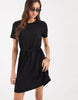Vero Moda Tie Waist Jersey Mini Dress In Black