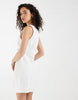 Motel Chandler Blossom Embroidered Mini Dress In White