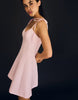 Bershka Mini Dress With Ribbon Straps In Pink