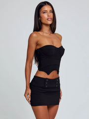 Lucy's ELLIS MINI SKIRT BLACK