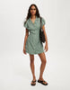 Cotton On Scarlet Shirt Mini Dress In Green