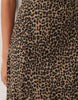 Mango Sleeveless Midi Dress In Leopard Print