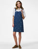 Pieces Spencer Dress In Medium Blue Denim