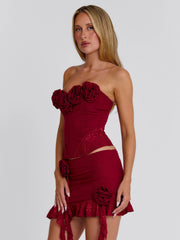 Lucy's EVELANE MINI SKIRT RED