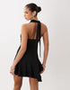 Gina Tricot Halterneck Mini Dress In Black