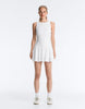 Oysho Embroidered Comfortlux Short Dress In Off-White