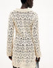 Na-Kd Knitted Crochet Mini Dress In Offwhite