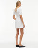 Tommy Jeans Back Tie Smock Slim Poplin Mini Dress In White