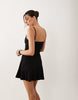 Swing Bra Cami Mini Dress In Black