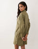 Lauren By Ralph Lauren Shirt Mini Day Dress In Khaki