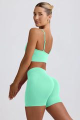 Define Luxe Mini Shorts in Mint