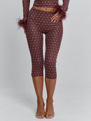 Lucy's MAHRIA PANT BROWN POLKA DOT