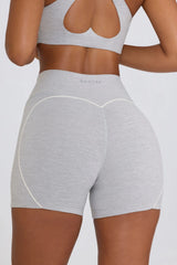 Soft Active Mini Shorts in Grey