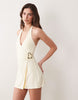 Supre Soft Fallon Wrap Hardware Dress In Yellow Dream
