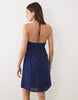 Mango Teen Halterneck Mini Dress In Navy